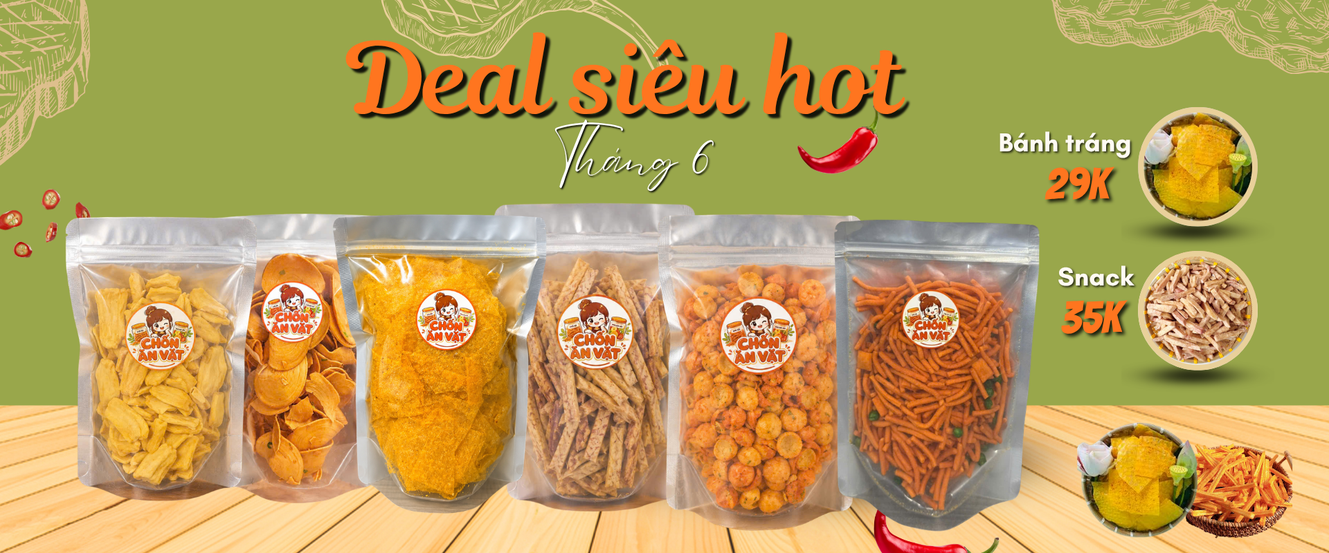 Combo Ăn Vặt Nhà Chốn Có Gì?