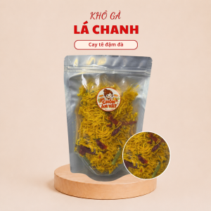 Khô gà lá chanh thơm ngon, dai mềm hấp dẫn tại Chốn Ăn Vặt