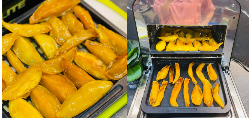 làm mít sấy bằng nồi chiên không dầu