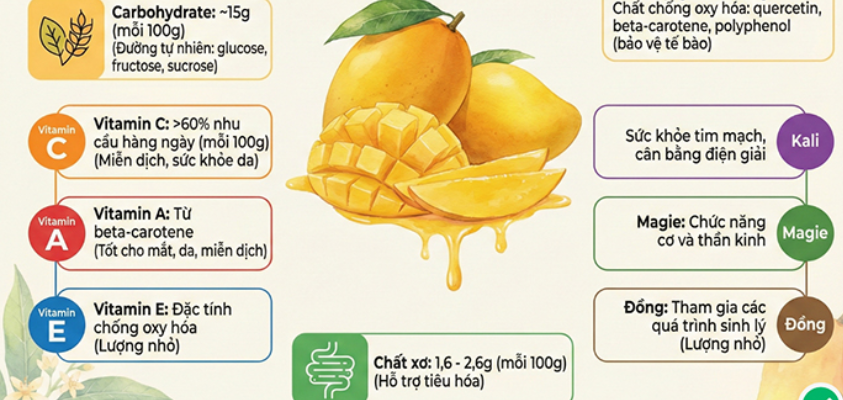 xoài bao nhiêu calories