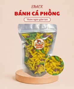 Snack Bánh Cá Phồng, Thơm Ngon Giòn Tan