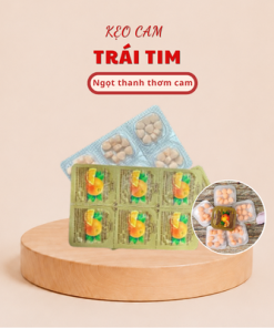 Kẹo Cam Trái Tim